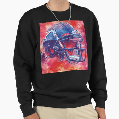 American Football Helmet Colorful Sweatshirt - Novelty Apparel Men Women - T-Shirt, Sweatshirt, Hoodie
