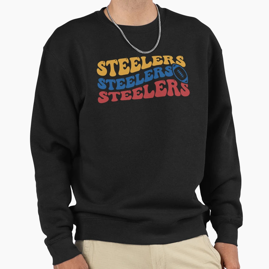 Steelers Football Sweatshirt - Aesthetic Graphic for Adults - T-Shirt, Sweatshirt, Hoodie