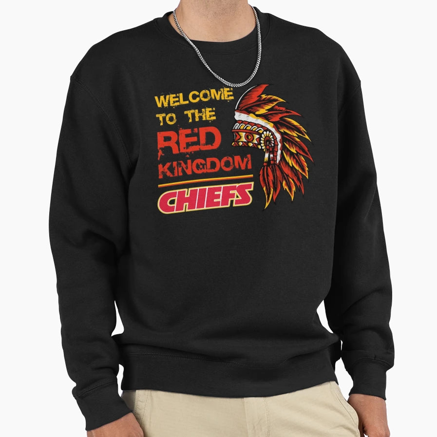 Welcome To Red Kingdom Kansas Sweatshirt - Fun Novelty Design Men Women - T-Shirt, Sweatshirt, Hoodie