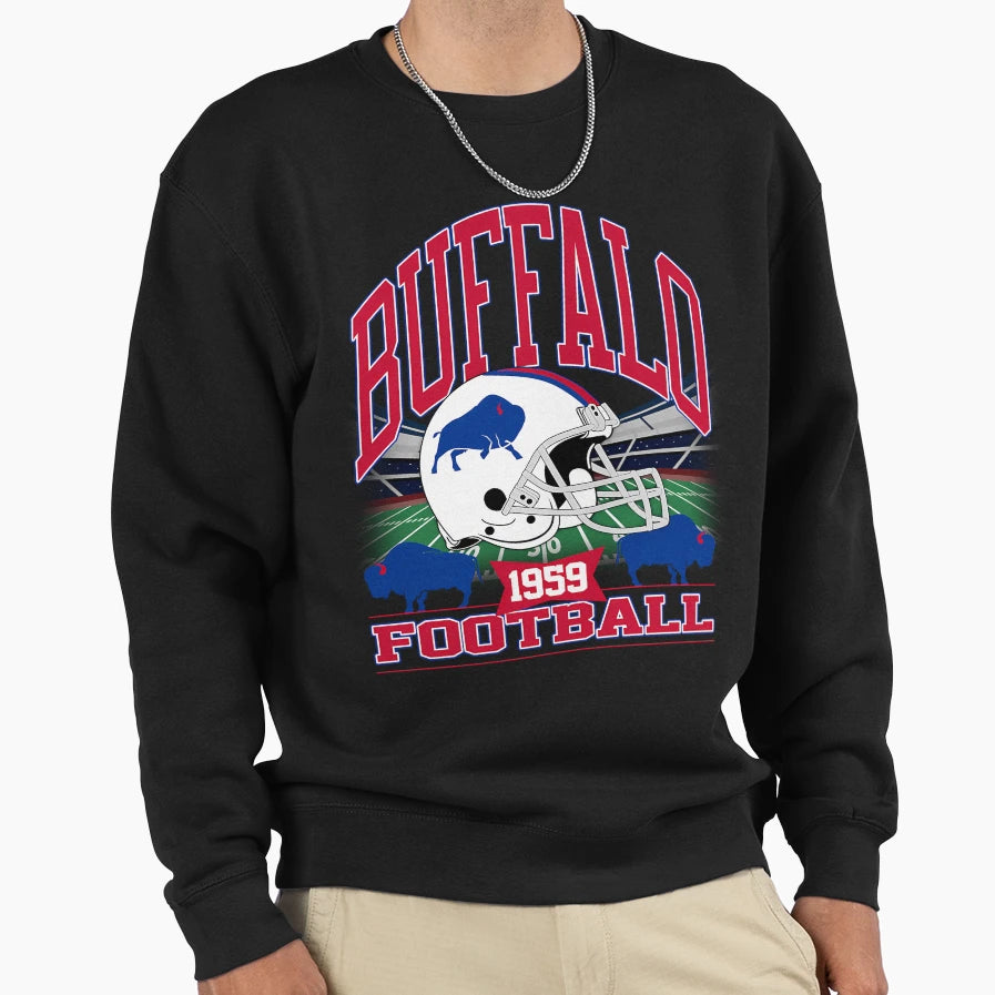 Buffalo Football Gridiron Legacy V2 Sweatshirt - Aesthetic Graphic Unisex - T-Shirt, Sweatshirt, Hoodie