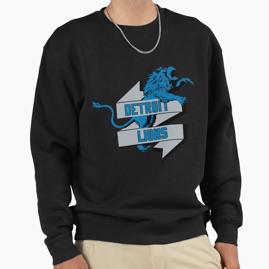 Art Detroit Lions Sweatshirt - Trendy Graphic for Adults - T-Shirt, Sweatshirt, Hoodie