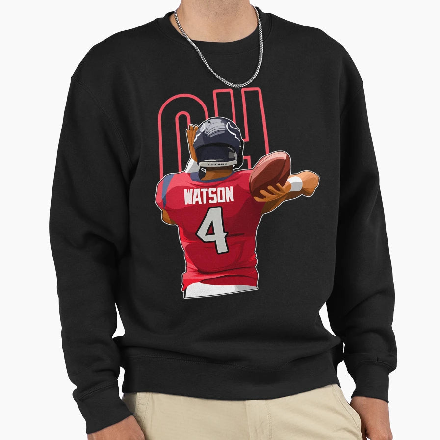 Deshaun Watson Cleveland 4 Sweatshirt - Casual Everyday Wear for Adults - T-Shirt, Sweatshirt, Hoodie