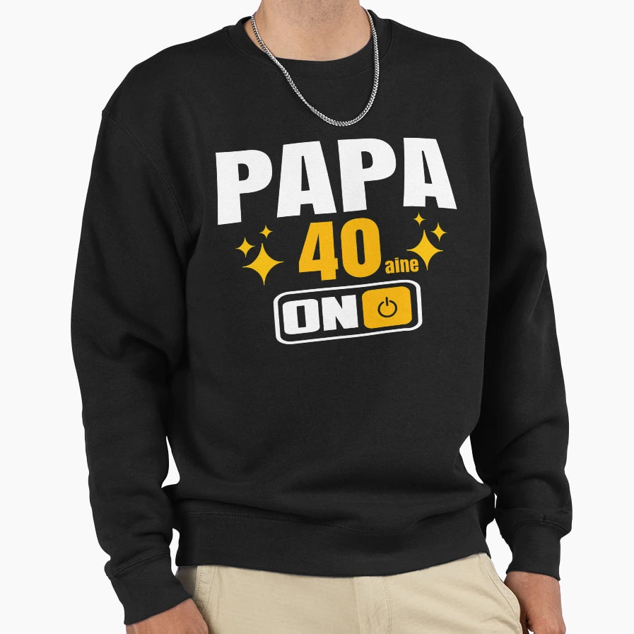 Dad 40 Years Old 40S Birthday Sweatshirt - Casual Everyday Wear Unisex - T-Shirt, Sweatshirt, Hoodie