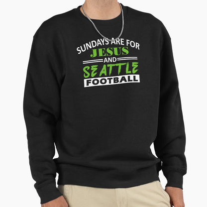 Seattle Pro Football Grunge Sweatshirt - Casual Everyday Wear Men Women - T-Shirt, Sweatshirt, Hoodie