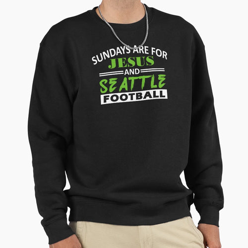 Seattle Pro Football Grunge Sweatshirt - Casual Everyday Wear Men Women - T-Shirt, Sweatshirt, Hoodie