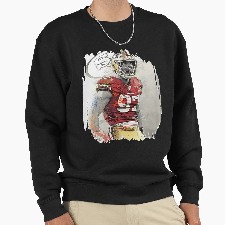 Player 97 Defensive End Sweatshirt - Fun Novelty Design for Adults - T-Shirt, Sweatshirt, Hoodie
