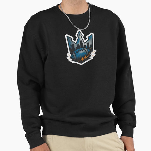 Detroit Urban Crown Sweatshirt - Trendy Graphic Men Women - T-Shirt, Sweatshirt, Hoodie
