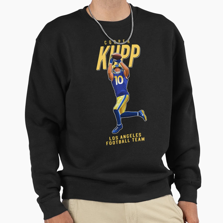 Cooper Kupp 10 Los Angeles Sweatshirt - Novelty Apparel for Adults - T-Shirt, Sweatshirt, Hoodie