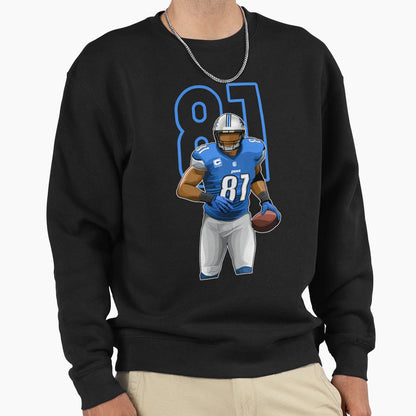 Calvin Johnson Detroit 81 Number Sweatshirt - Streetwear Style Unisex - T-Shirt, Sweatshirt, Hoodie