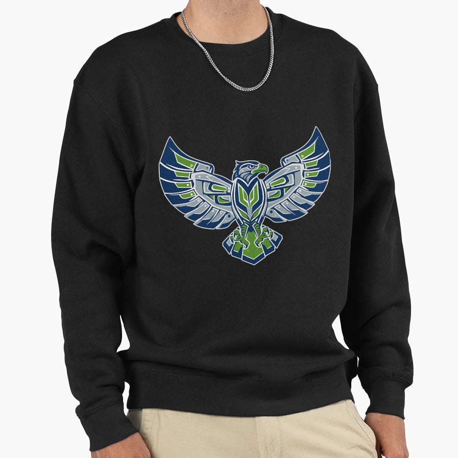 Seattle Football Seahawks Game Day Sweatshirt - Custom Art Print Men Women - T-Shirt, Sweatshirt, Hoodie