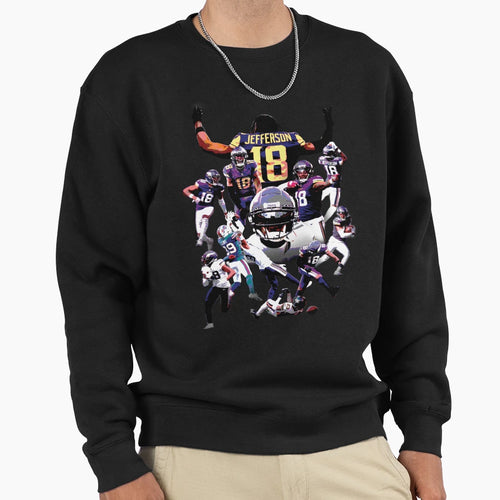 Justin Jeffersons 2022 Season Sweatshirt - Aesthetic Graphic for Adults - T-Shirt, Sweatshirt, Hoodie