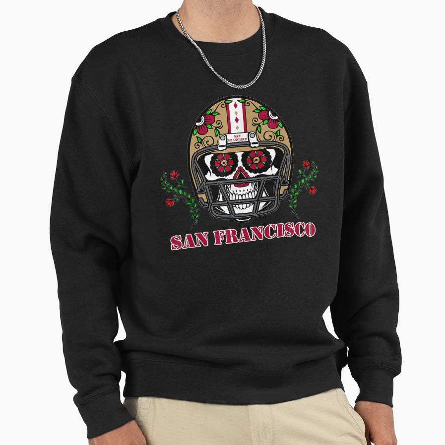 San Francisco Football Helmet Sweatshirt - Streetwear Style Men Women - T-Shirt, Sweatshirt, Hoodie
