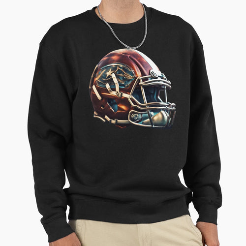 Football Helmet Sweatshirt - Graphic Print Men Women - T-Shirt, Sweatshirt, Hoodie