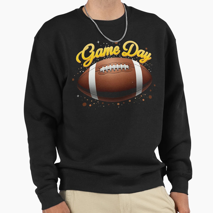 Game Day Football Bling Bling Sweatshirt - Unique Graphic for Adults - T-Shirt, Sweatshirt, Hoodie