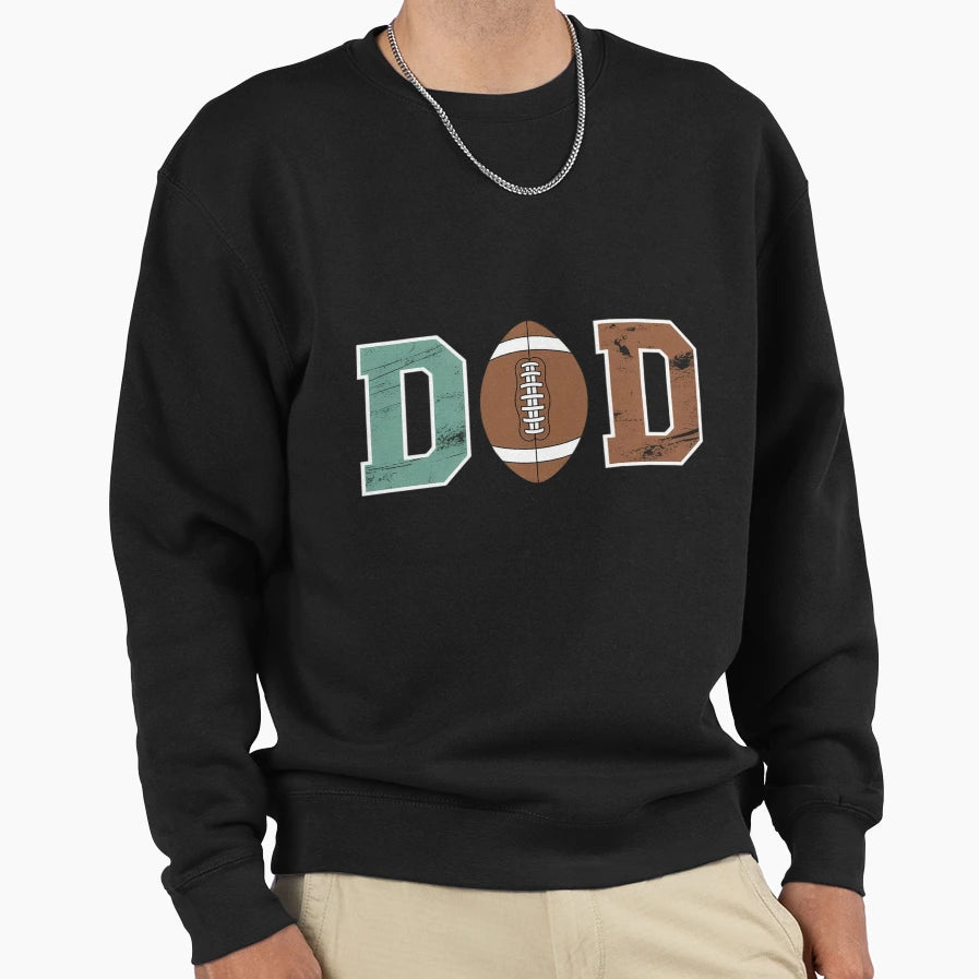 Dad 1 Year Old Football 1St Year Sweatshirt - Custom Art Print for Adults - T-Shirt, Sweatshirt, Hoodie