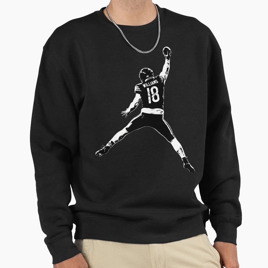 Jumpman Qb Football No 18 Game Day T-Shirt - Streetwear Style for Adults - T-Shirt, Sweatshirt, Hoodie