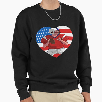 Quarterback American Football Sweatshirt - Casual Everyday Wear for Adults - T-Shirt, Sweatshirt, Hoodie