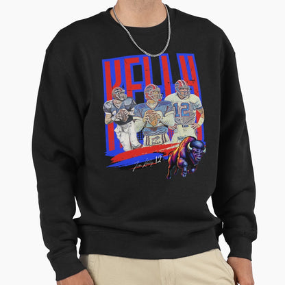 Jim Kelly Buffalo Bills Pete Rose Sweatshirt - Streetwear Style for Adults - T-Shirt, Sweatshirt, Hoodie