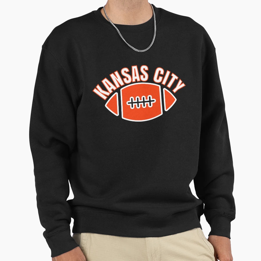 Kansas City Kansas Football Nfl Sweatshirt - Fun Novelty Design Unisex - T-Shirt, Sweatshirt, Hoodie