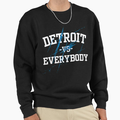 Detroit Lions Vs Everybody All Grit Sweatshirt - Custom Art Print Unisex - T-Shirt, Sweatshirt, Hoodie