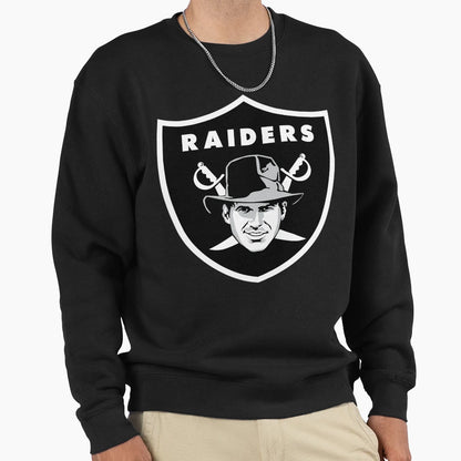 Raiders Black Symbol Sweatshirt - Casual Everyday Wear Unisex - T-Shirt, Sweatshirt, Hoodie