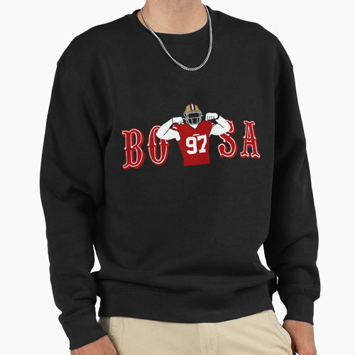 97 Football Player Defensive End Sweatshirt - Novelty Apparel for Adults - T-Shirt, Sweatshirt, Hoodie