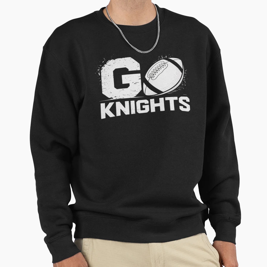 Football Go Knights Sweatshirt - Graphic Print for Adults - T-Shirt, Sweatshirt, Hoodie