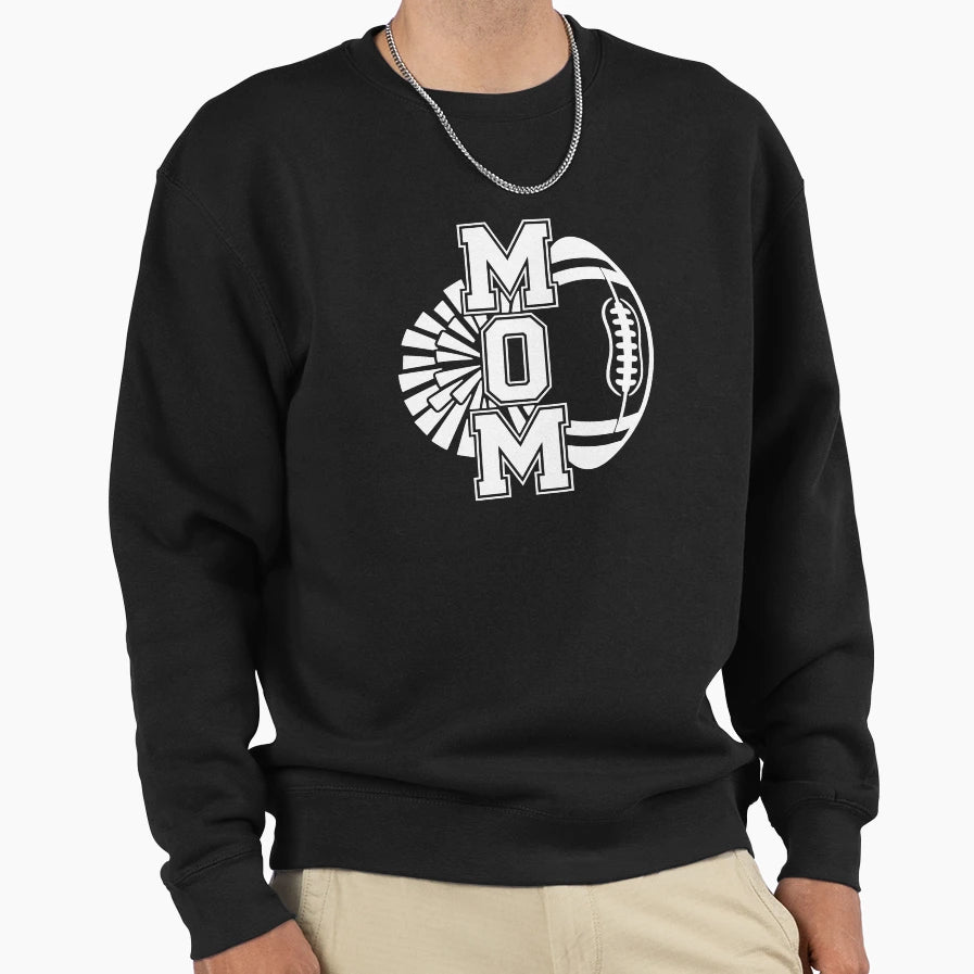Cheer Mom Football Sweatshirt - Trendy Graphic for Adults - T-Shirt, Sweatshirt, Hoodie