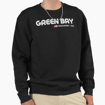 Green Bay Wisconsin Usa Sweatshirt - Minimalist Print Unisex - T-Shirt, Sweatshirt, Hoodie