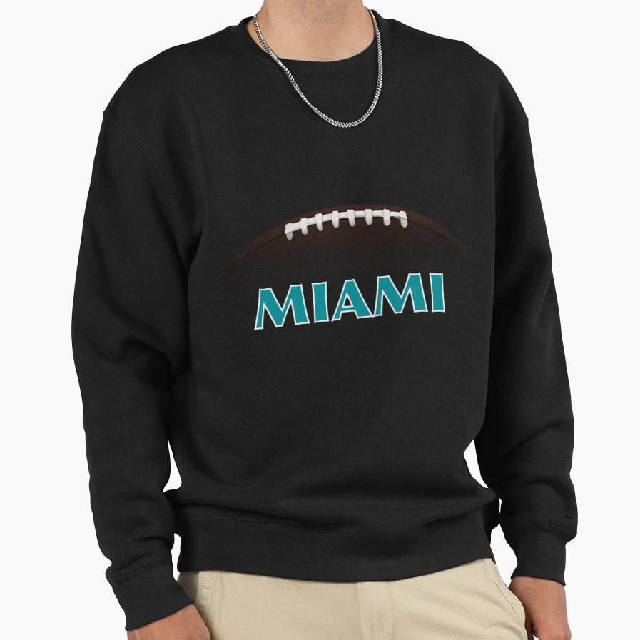 Football Miami Dolphins Sweatshirt - Casual Everyday Wear Unisex - T-Shirt, Sweatshirt, Hoodie
