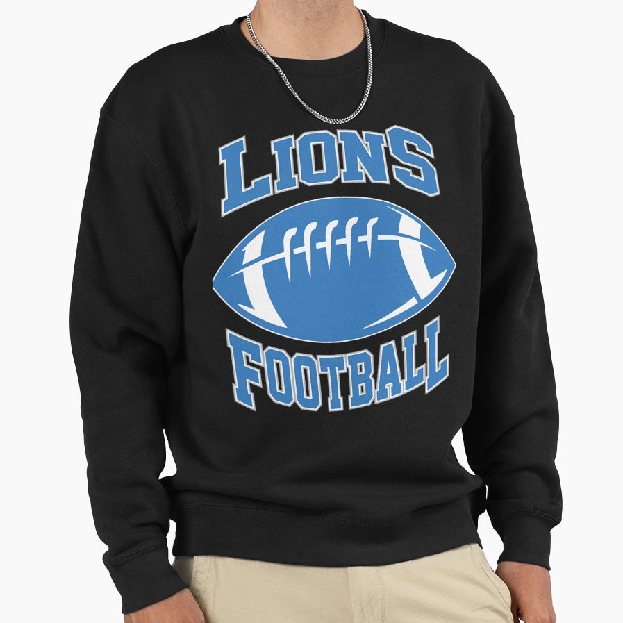 Art Detroit Lions Sweatshirt - Minimalist Print Unisex - T-Shirt, Sweatshirt, Hoodie