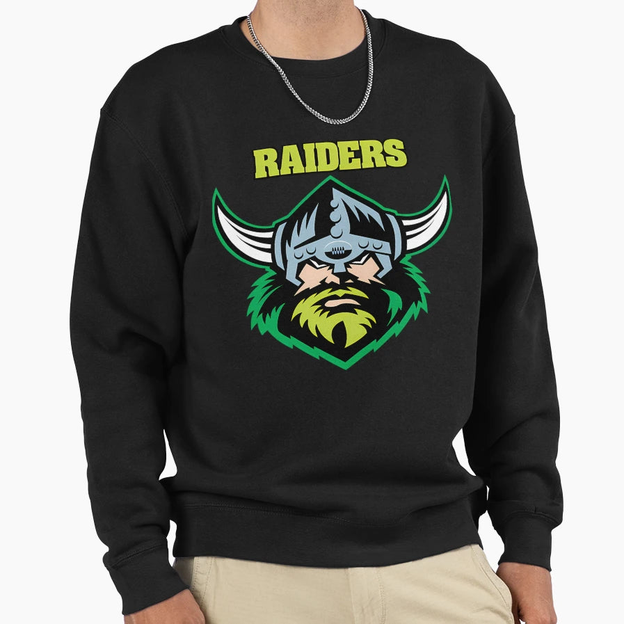 Raiders Canberra Sweatshirt - Aesthetic Graphic for Adults - T-Shirt, Sweatshirt, Hoodie