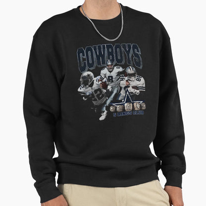 Dallas 5 Rings Club Sweatshirt - Streetwear Style Men Women - T-Shirt, Sweatshirt, Hoodie