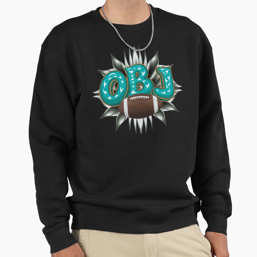 Odell Beckham Jr Miami Sweatshirt - Fun Novelty Design for Adults - T-Shirt, Sweatshirt, Hoodie