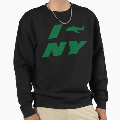 New York Jets I Jet Ny Black Sweatshirt - Fun Novelty Design Men Women - T-Shirt, Sweatshirt, Hoodie
