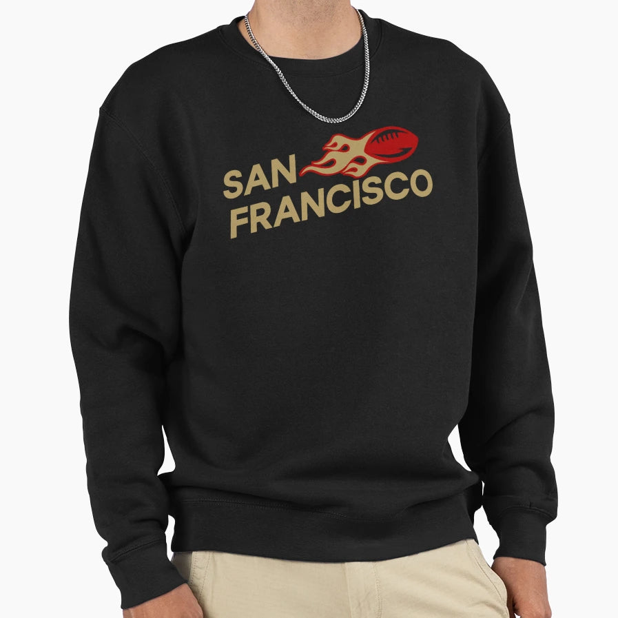 San Francisco Football Sf 49Ers Sweatshirt - Novelty Apparel for Adults - T-Shirt, Sweatshirt, Hoodie