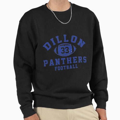 Dillon 33 Panthers Football Sweatshirt - Unique Graphic for Adults - T-Shirt, Sweatshirt, Hoodie