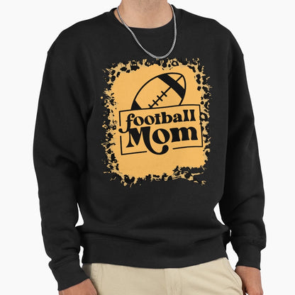Football Mom Leopard Sweatshirt - Custom Art Print Unisex - T-Shirt, Sweatshirt, Hoodie
