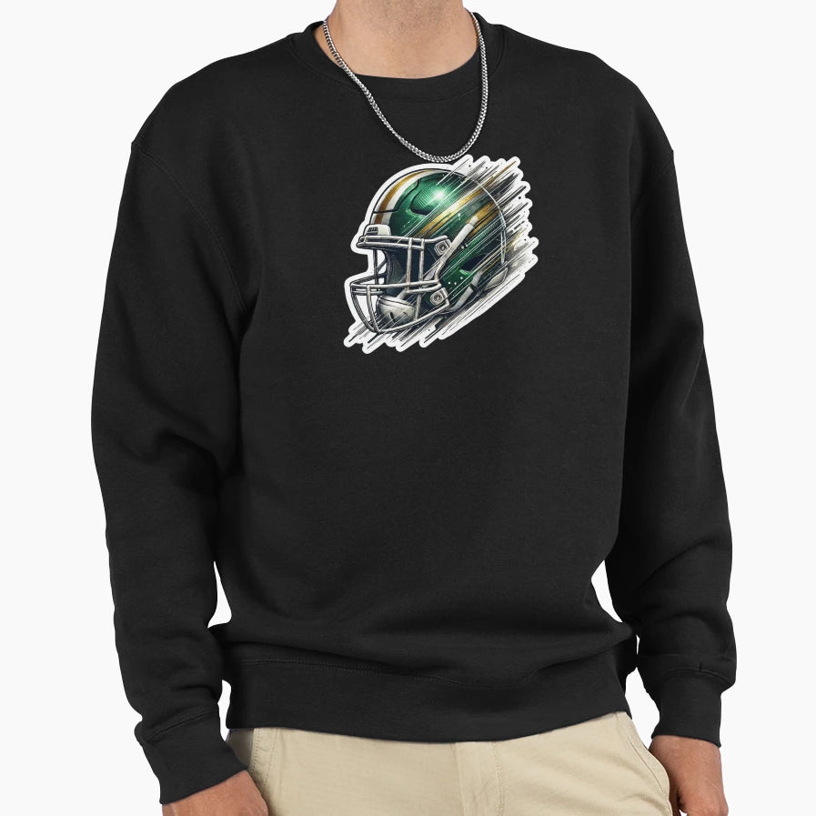 Green Bay Packers Helmet Sweatshirt - Custom Art Print for Adults - T-Shirt, Sweatshirt, Hoodie