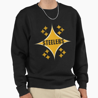 Black And Yellow Pittsburgh Fan Sweatshirt - Minimalist Print Men Women - T-Shirt, Sweatshirt, Hoodie