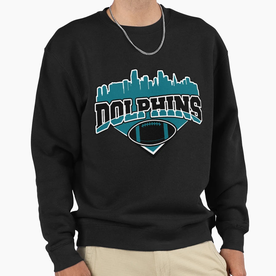 Football Miami Dolphins Sweatshirt - Fun Novelty Design Unisex - T-Shirt, Sweatshirt, Hoodie