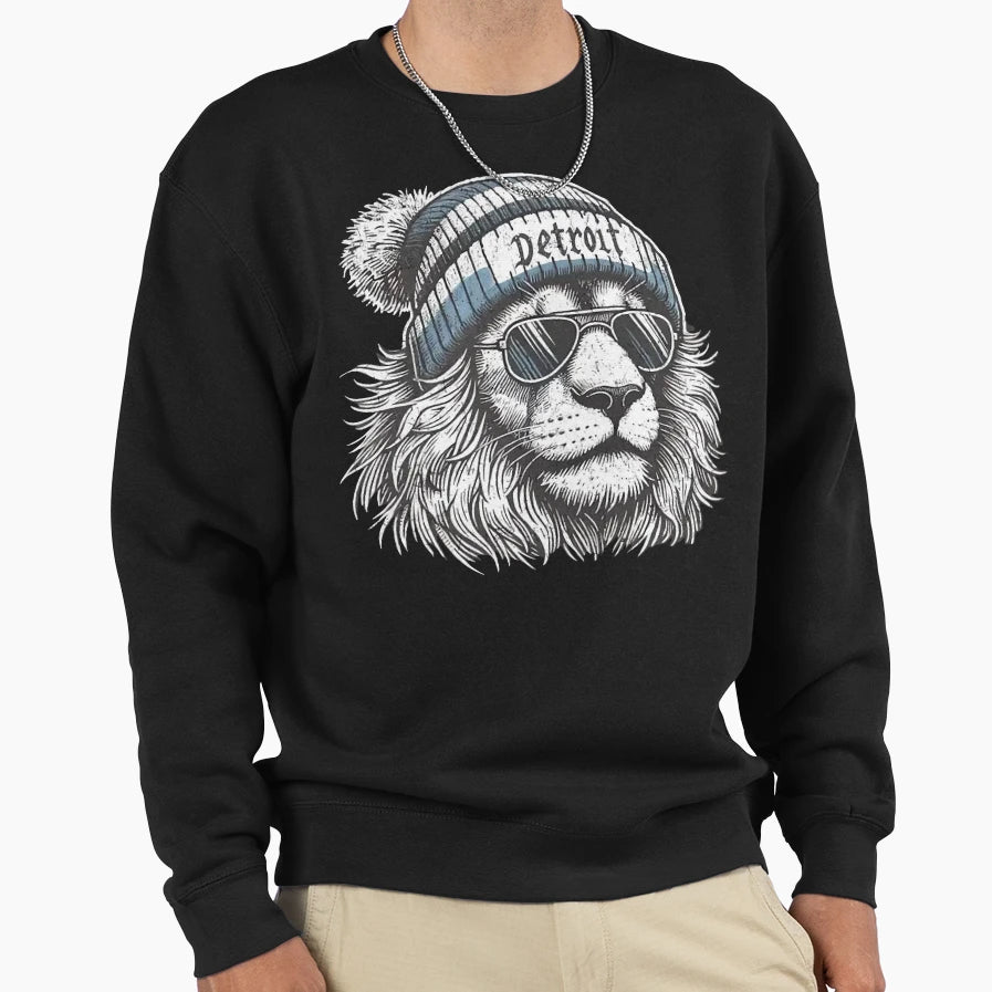 Detroit Lions Sweatshirt - Fun Novelty Design Men Women - T-Shirt, Sweatshirt, Hoodie