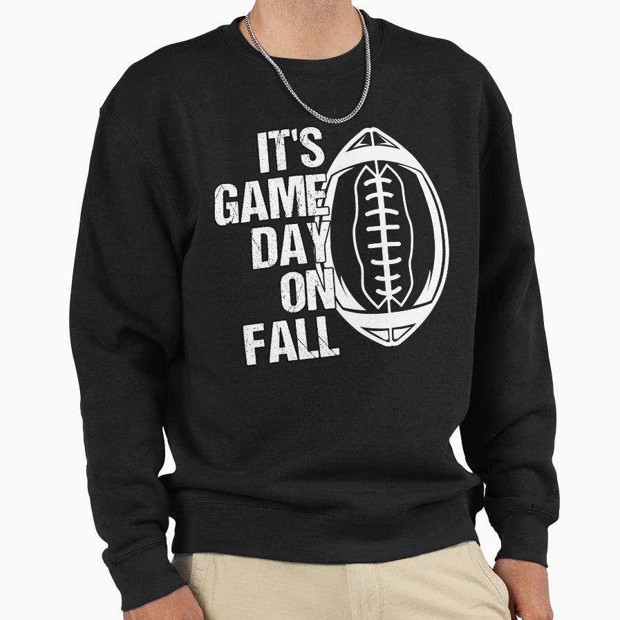Fall Season Game Day American Sweatshirt - Casual Everyday Wear for Adults - T-Shirt, Sweatshirt, Hoodie