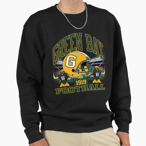 Green Bay Football Gridiron Legacy Sweatshirt - Trendy Graphic for Adults - T-Shirt, Sweatshirt, Hoodie