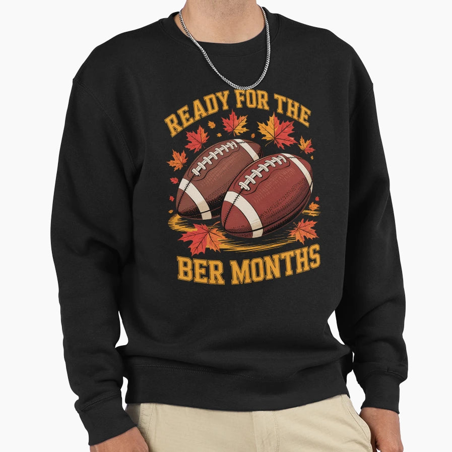 Football Season Fall Winter Football Sweatshirt - Graphic Print for Adults - T-Shirt, Sweatshirt, Hoodie