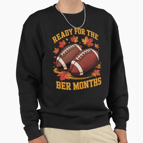 Football Season Fall Winter Football Sweatshirt - Graphic Print for Adults - T-Shirt, Sweatshirt, Hoodie
