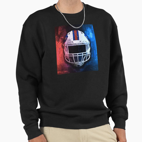 Buffalo Football Helmet Sweatshirt - Casual Everyday Wear Unisex - T-Shirt, Sweatshirt, Hoodie