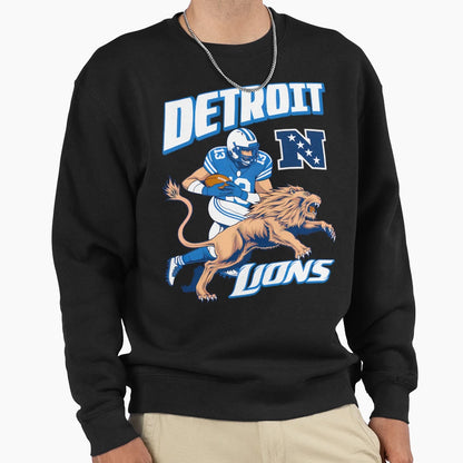 Motor City Might Detroit Sweatshirt - Casual Everyday Wear for Adults - T-Shirt, Sweatshirt, Hoodie