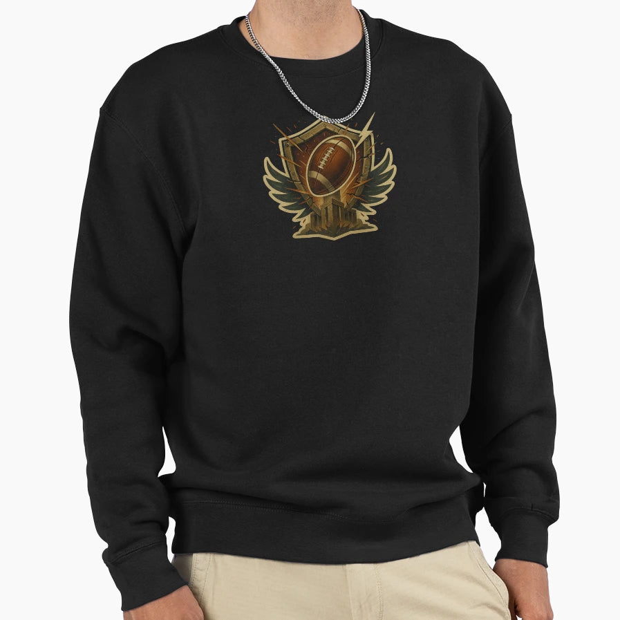 Iron Wing Shield Sweatshirt - Casual Everyday Wear for Adults - T-Shirt, Sweatshirt, Hoodie