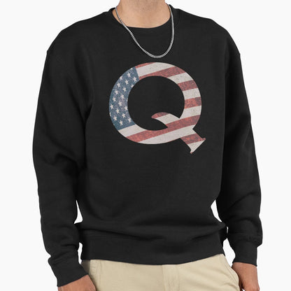 Q America Sweatshirt - Novelty Apparel for Adults - T-Shirt, Sweatshirt, Hoodie